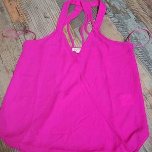 BEAUTIFUL Lily White top Fuschia XS
